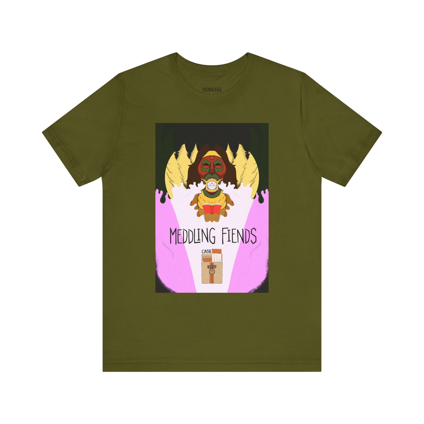 Meddling Fiends T-Shirt, Unisex Graphic Tee, Fun Casual Wear, Quirky Gift Idea, Perfect for Halloween, Lounge on Weekends, Summer Vibes