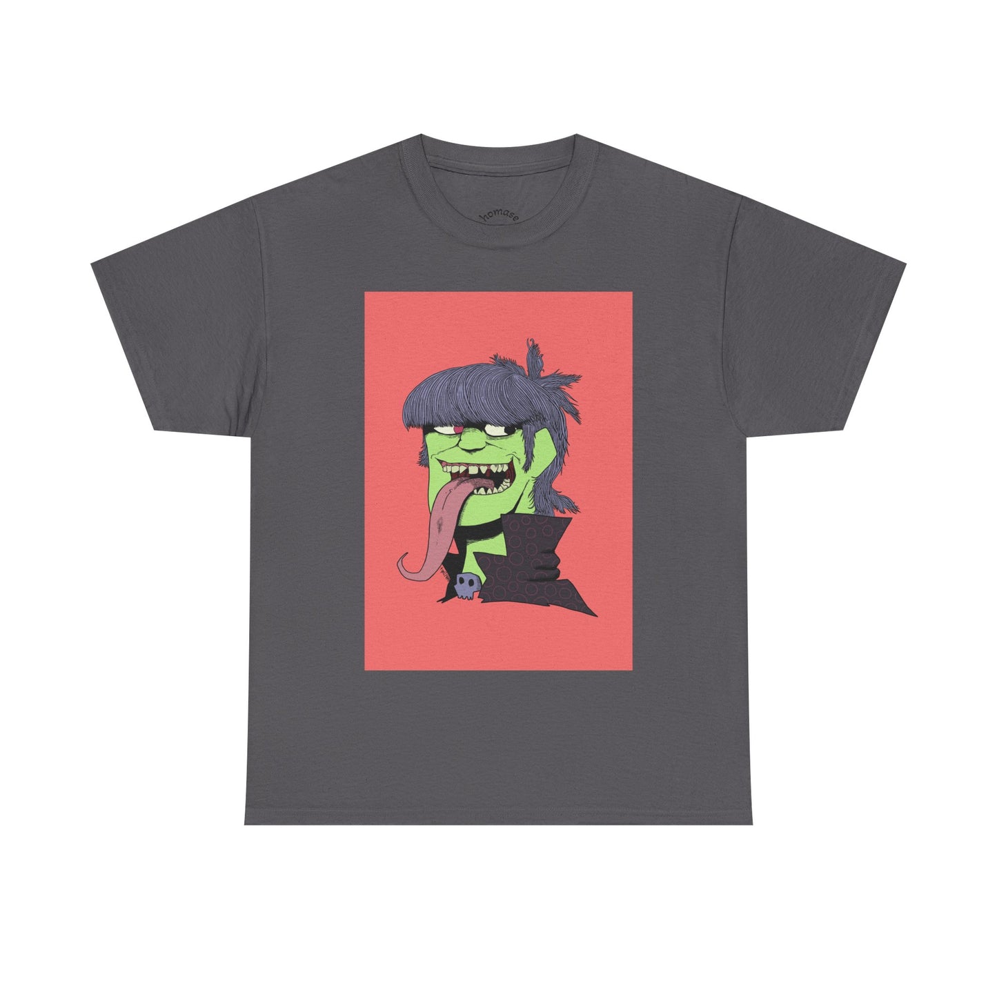 Graphic Tee — Green Punk Monster Illustration