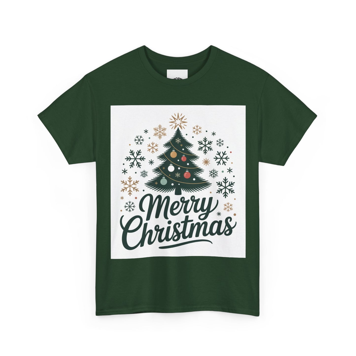 Merry Christmas Unisex Heavy Cotton Tee