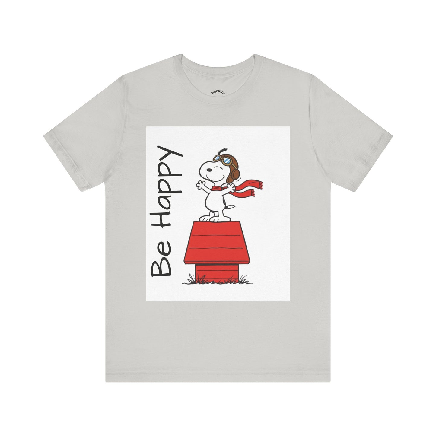 Cute & Inspirational 'Be Happy' Tee for Daily Wear, Fun Gift for Friends, Motivational Shirt, Casual Outfit, Encouraging Apparel