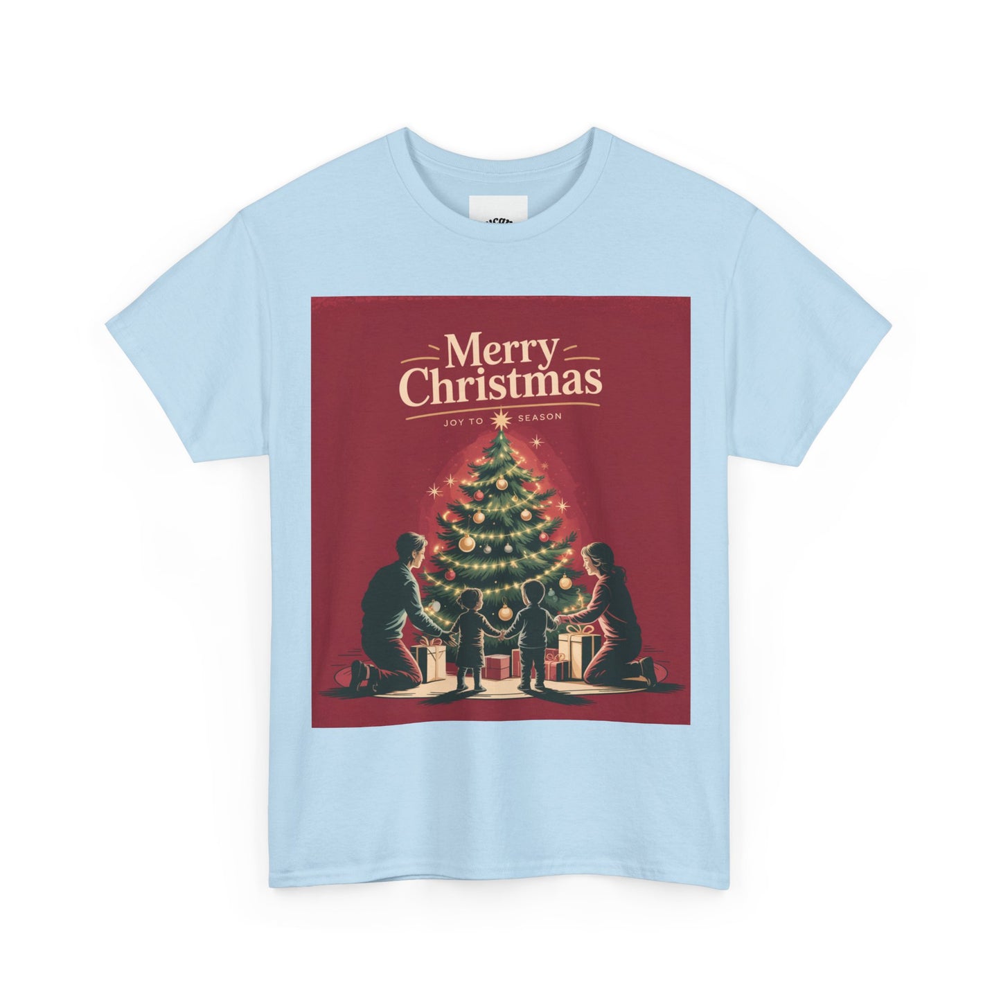Merry Christmas Unisex Heavy Cotton Tee