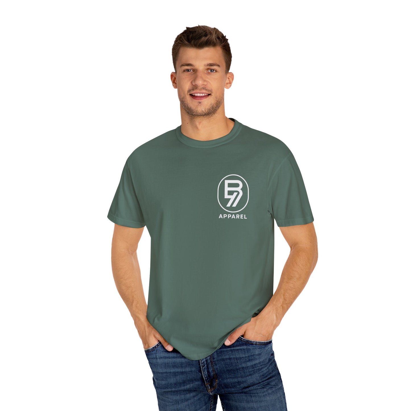 Bucanz7 Apparel Logo T-Shirt — Garment-Dyed Classic Tee