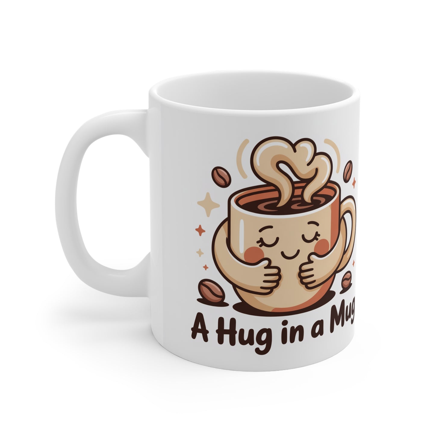 A Hug in a Mug Coffee Mug — Cute Cozy Gift for Coffee Lovers