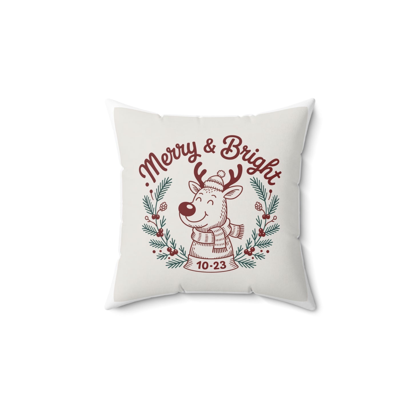 Merry & Bright Holiday Pillow
