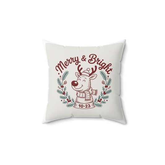 Merry & Bright Holiday Pillow