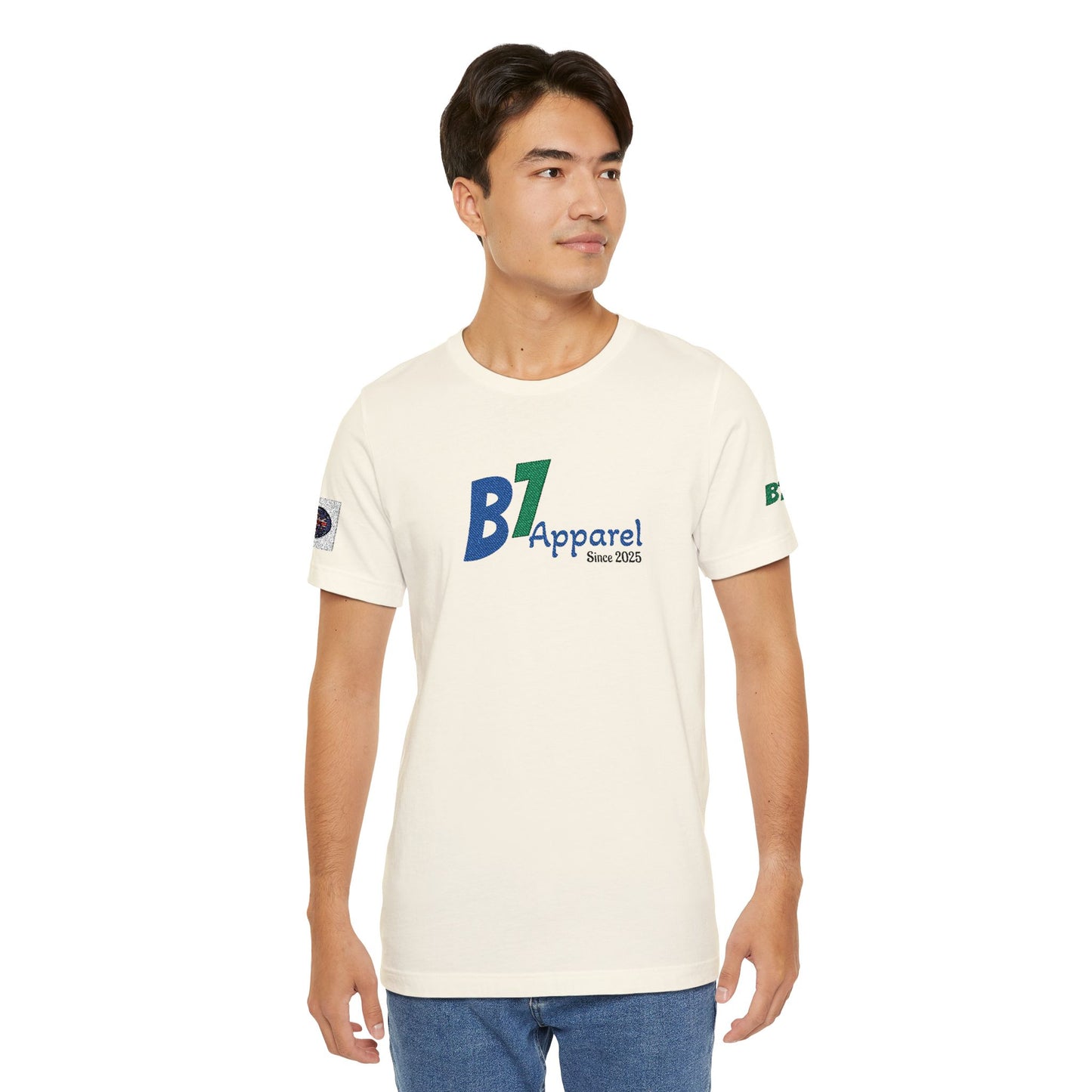 B7 Apparel Logo Tee — Classic White Short Sleeve Shirt