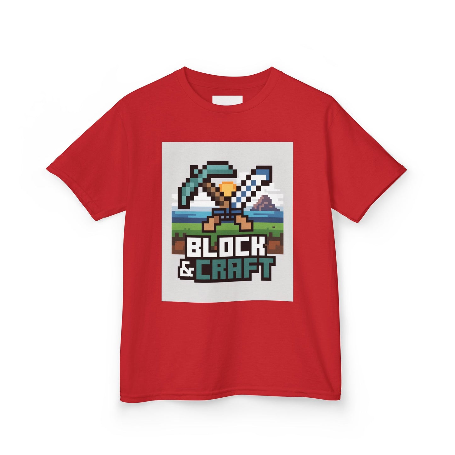 Kids Block & Craft Tee - Fun Gamer T-Shirt for Young Explorers