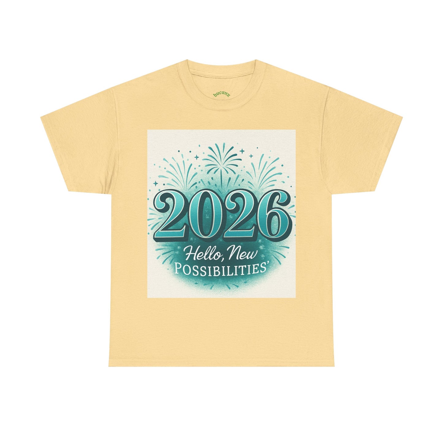 2026 New Possibilities T-Shirt — Hello New Year Fireworks Tee
