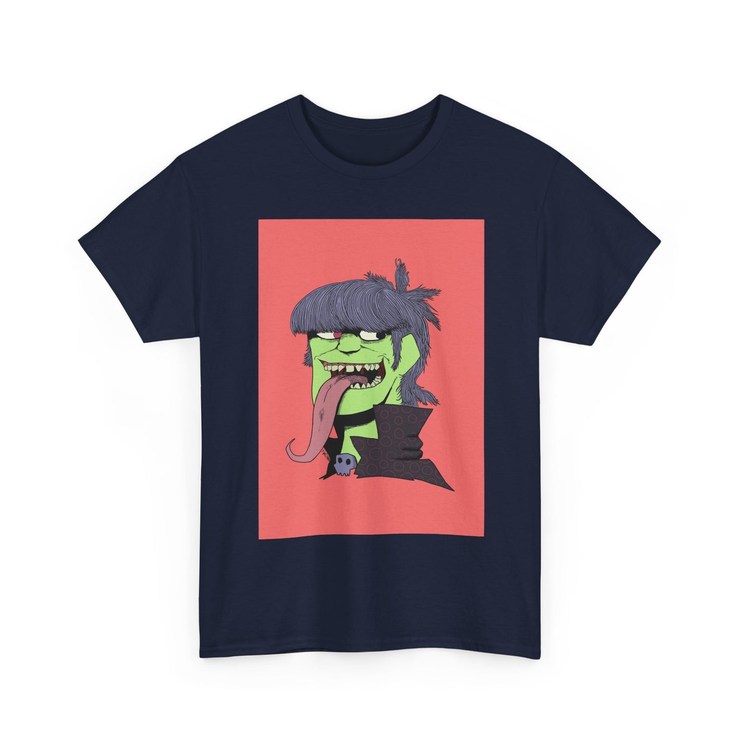 Graphic Tee — Green Punk Monster Illustration